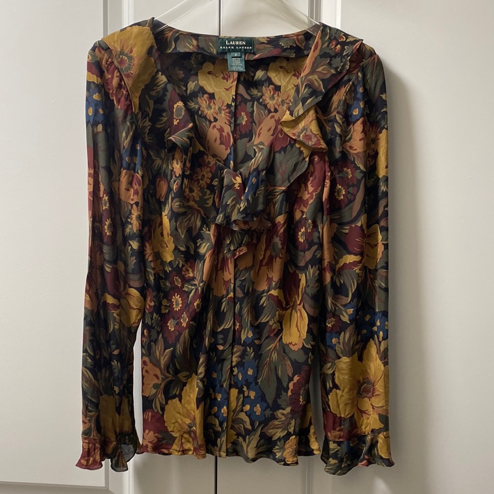 Ralph Lauren floral print blouse